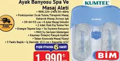 KUMTEL AYAK BANYOSU SPA VE MASAJ ALETİ fiyat ve kampanya bilgisi